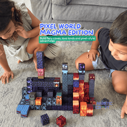 Pixel World Magma Edition 100 PCS Magnetic Cubes