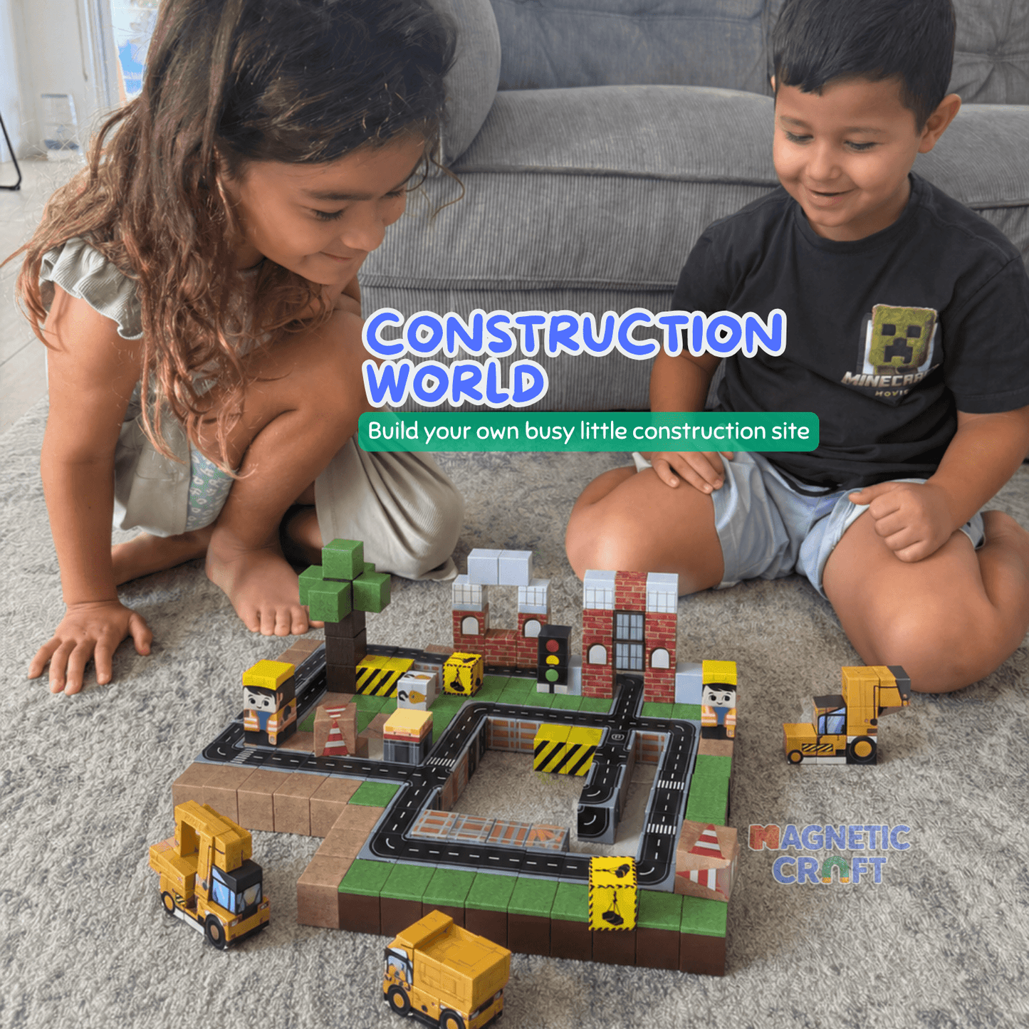 Construction World 100 PCS Magnetic Cubes