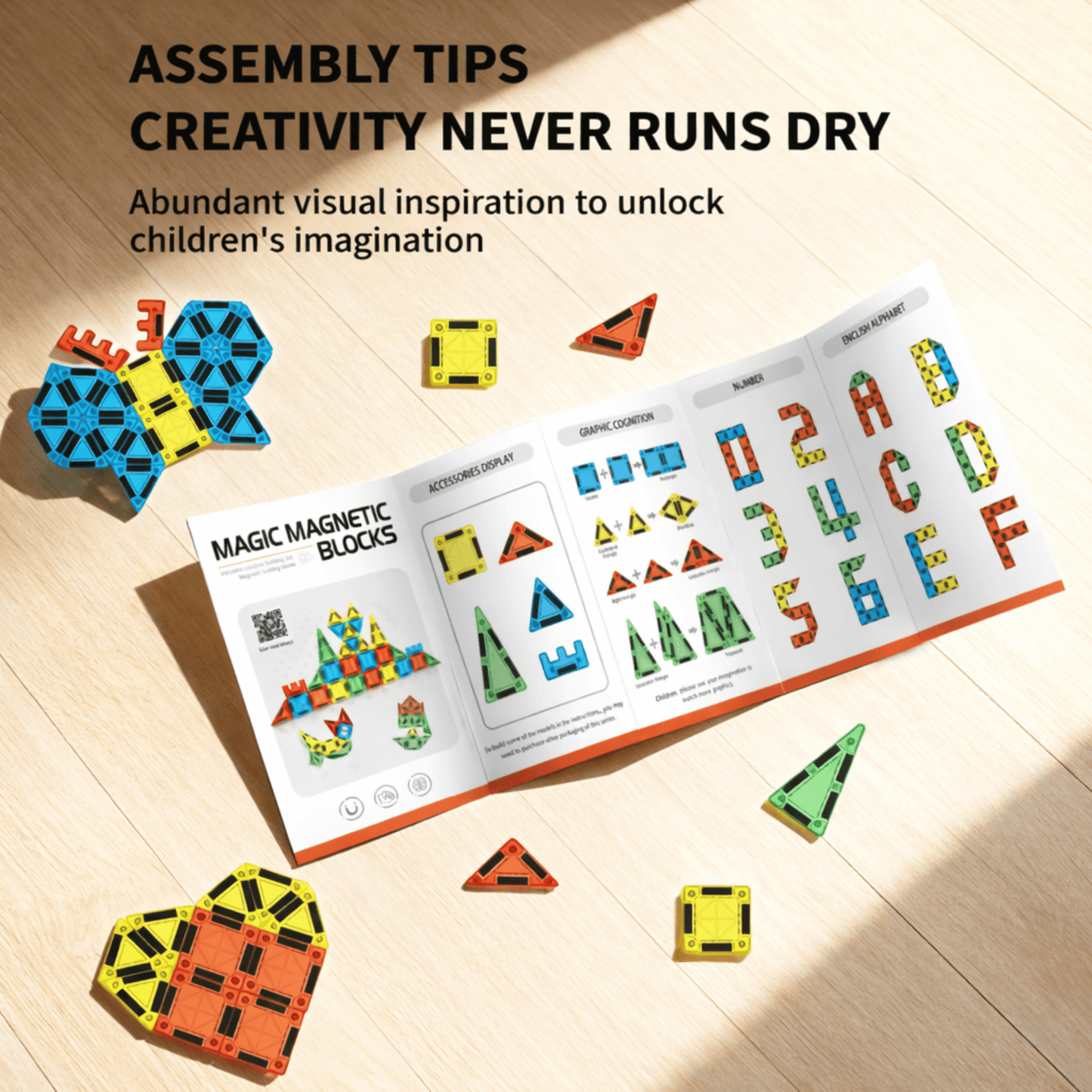 Mini Magnetic Tiles 60 PCS