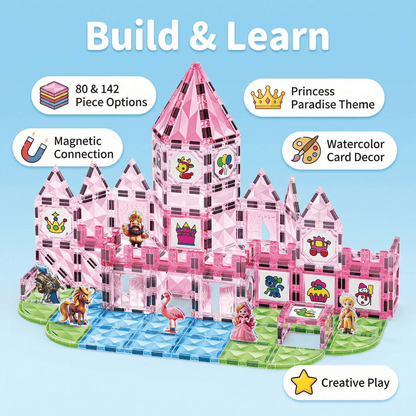 Princess Watercolour Magnetic Tiles