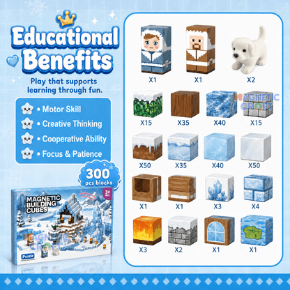 Snow World 300 PCS Magnetic Cubes