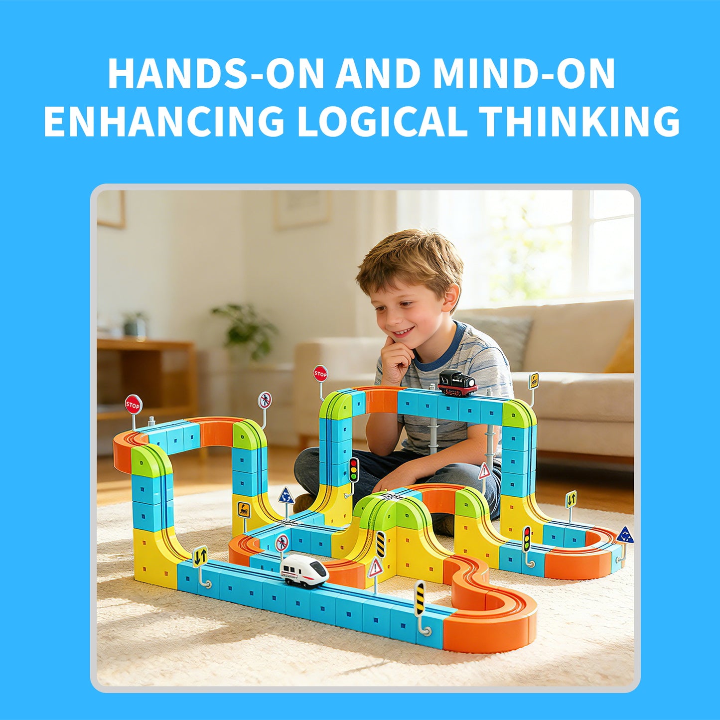 Magnetic Anti-Gravity Train Set