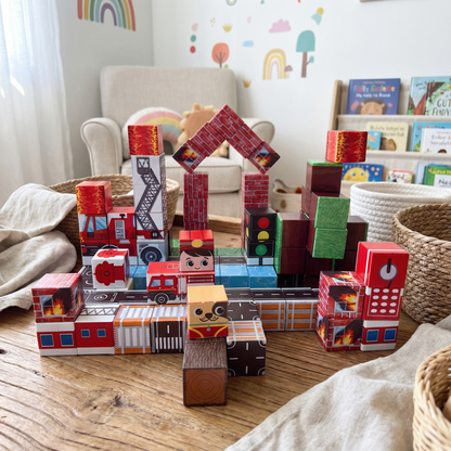 Fire Station World 100 PCS Magnetic Cubes