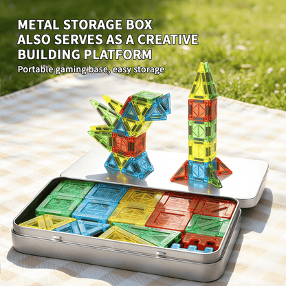 Mini Magnetic Tiles 60 PCS
