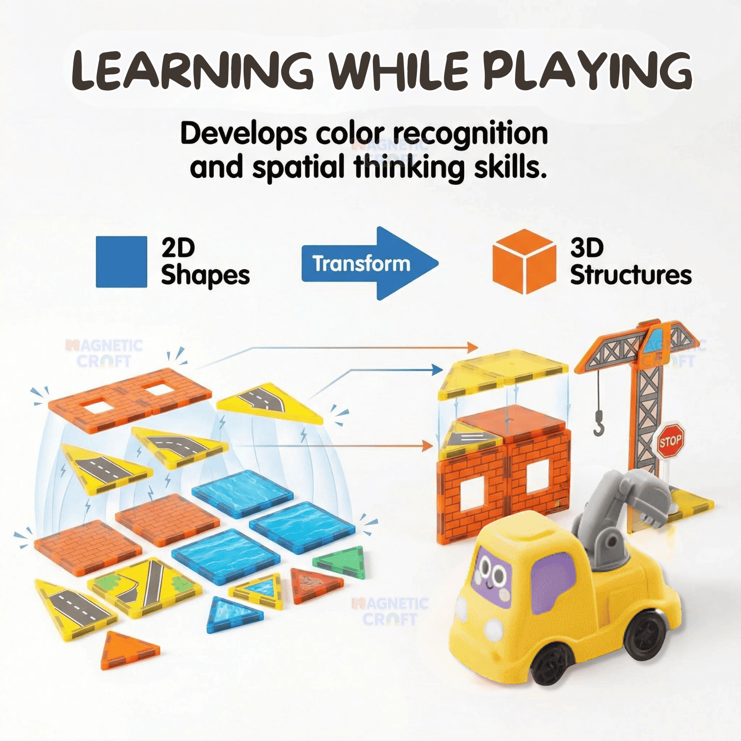 Construction World Magnetic Tiles