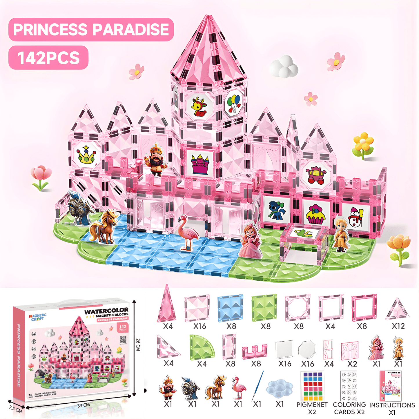 142 pieces