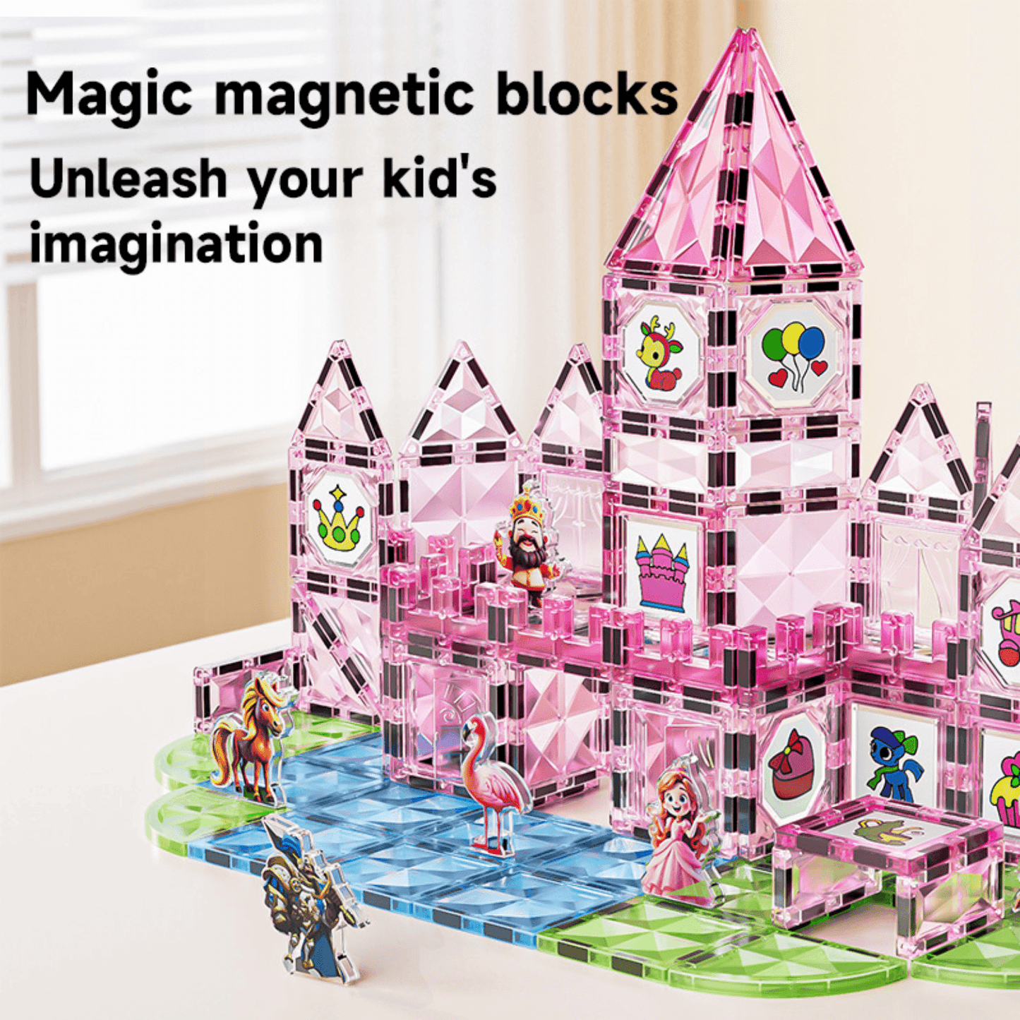 Princess Watercolour Magnetic Tiles