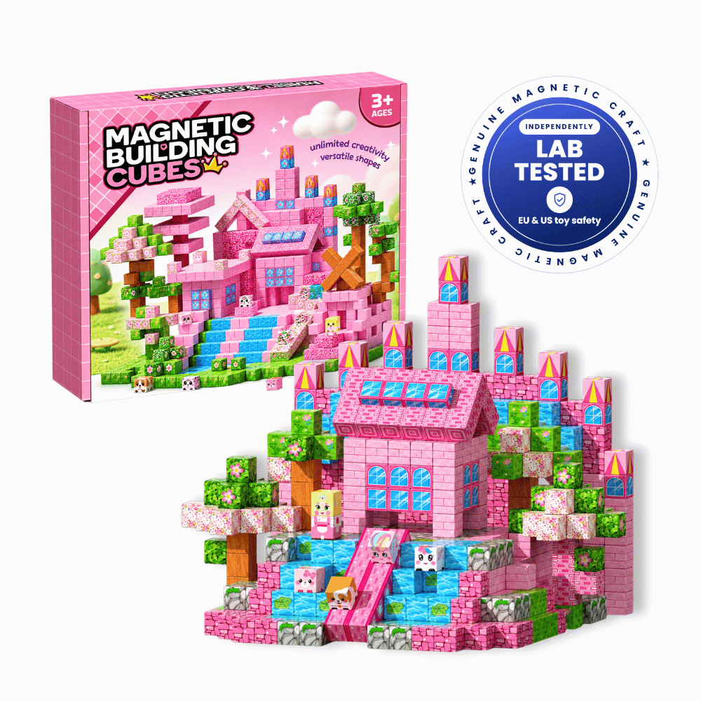 Pink Paradise 100 PCS Magnetic Cubes