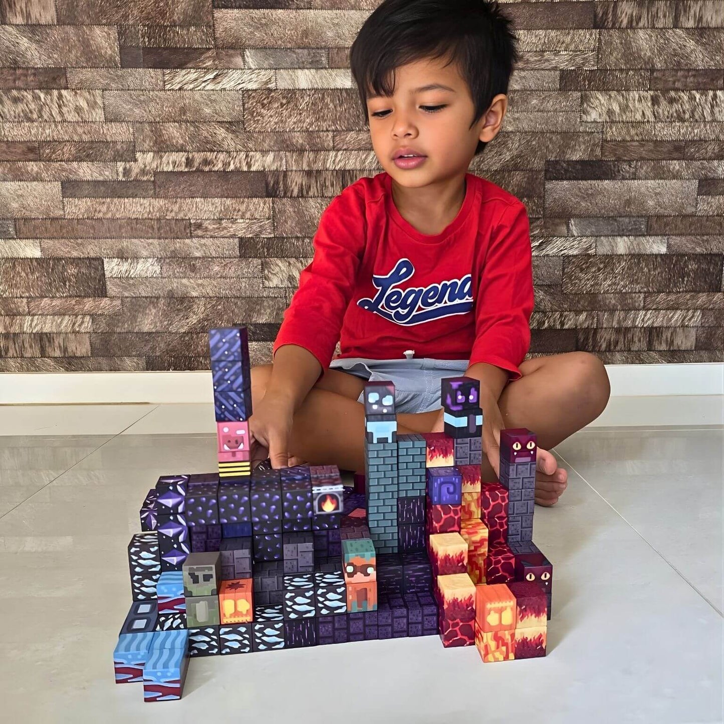 Pixel World Magma Edition 100 PCS Magnetic Cubes