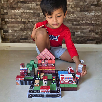 Fire Station World 100 PCS Magnetic Cubes