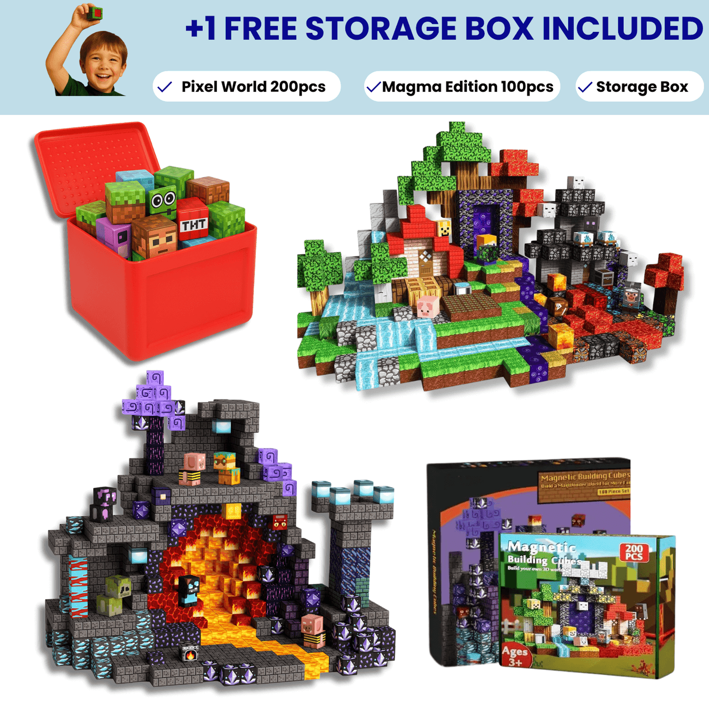 The Pixel Bundle Magnetic Blocks