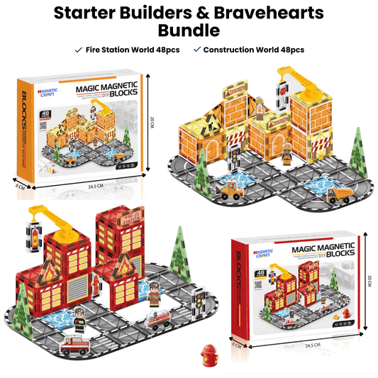 Starter Braves & Builders Bundle (No Moving Cars)