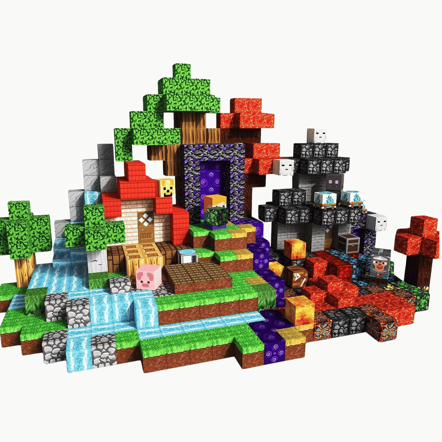 Pixel World 200 PCS Magnetic Cubes
