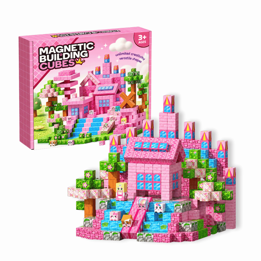 Pink Paradise 100 PCS Magnetic Cubes
