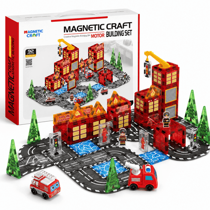 Fire Station Magnetic Tiles