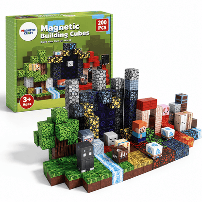 Pixel World 200 PCS Magnetic Cubes