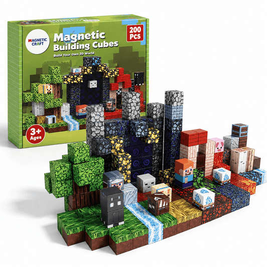 Pixel World 200 PCS Magnetic Cubes