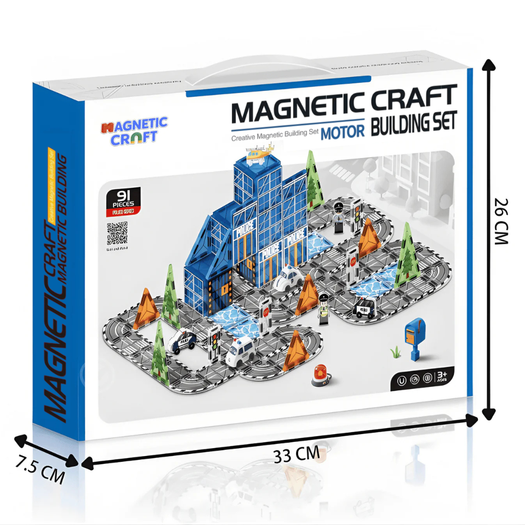 Police Station Magnetic Tiles