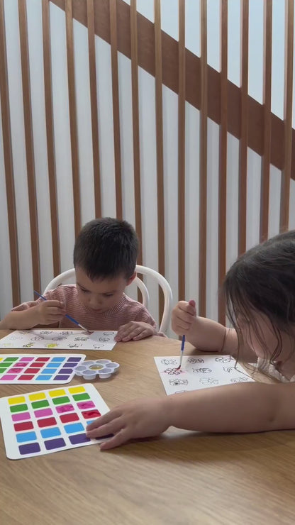 Dinosaur Watercolour Magnetic Tiles
