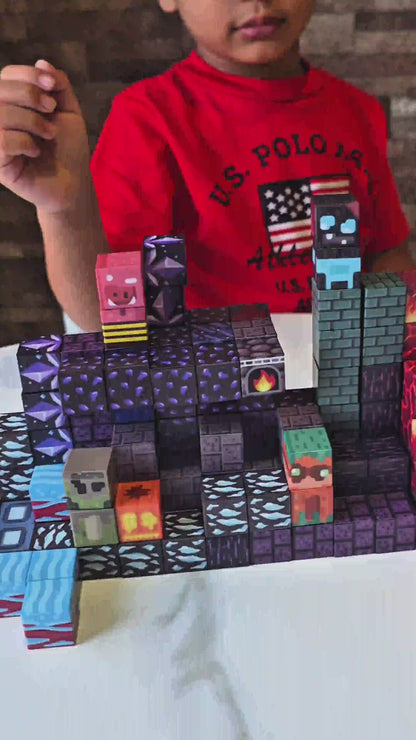 Pixel World Magma Edition 100 PCS Magnetic Cubes