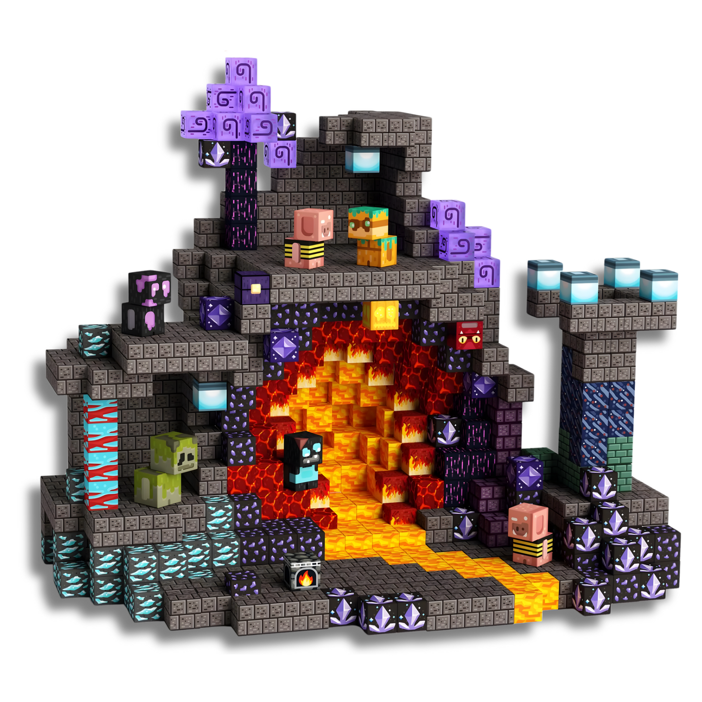 Pixel World Magma Edition 100 PCS Magnetic Cubes